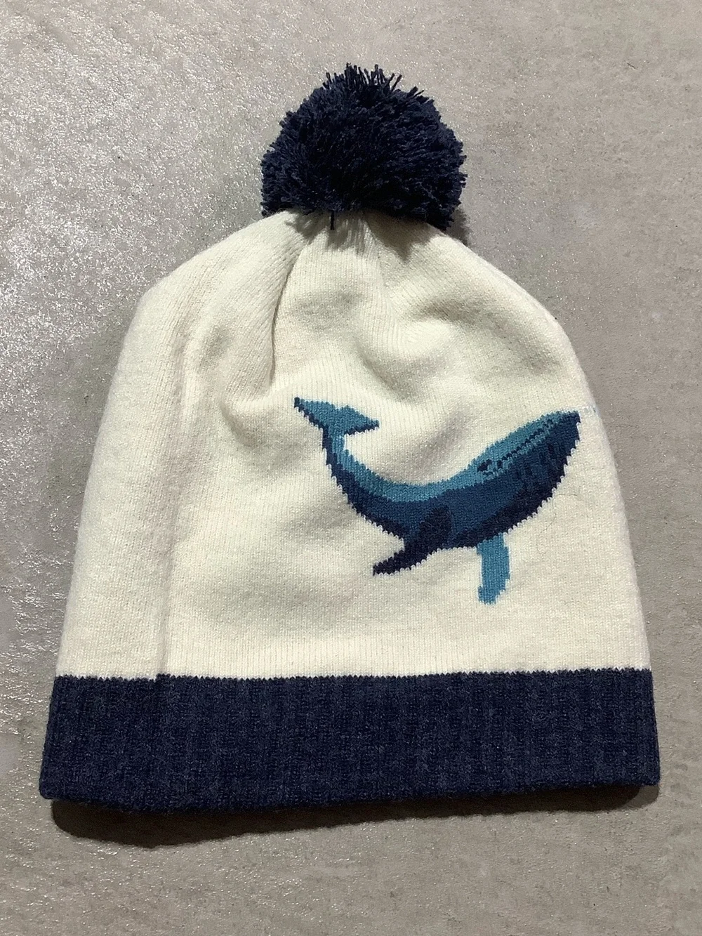 Coal youth whale beanie hat